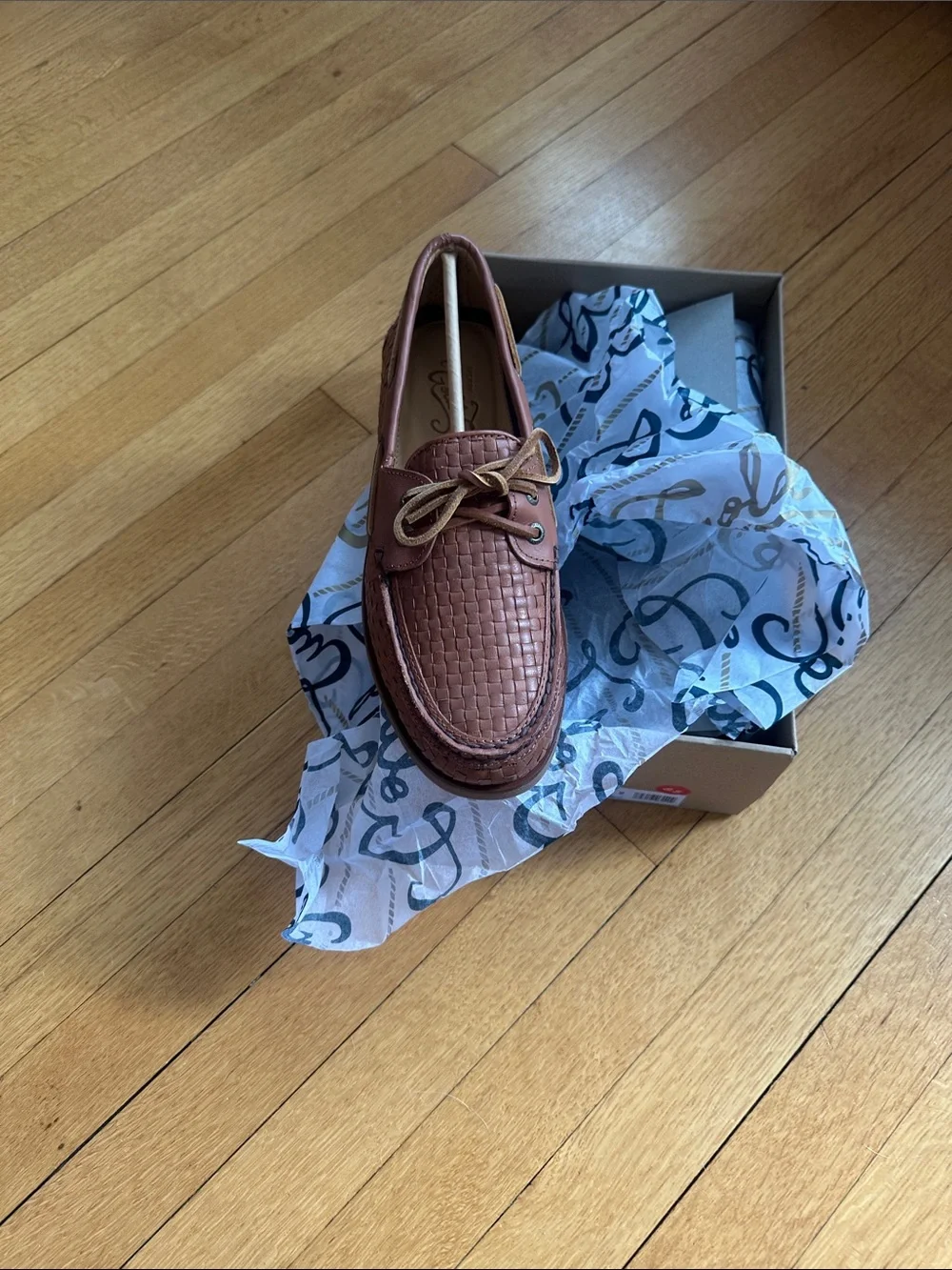 Sperry  woven boat shoe